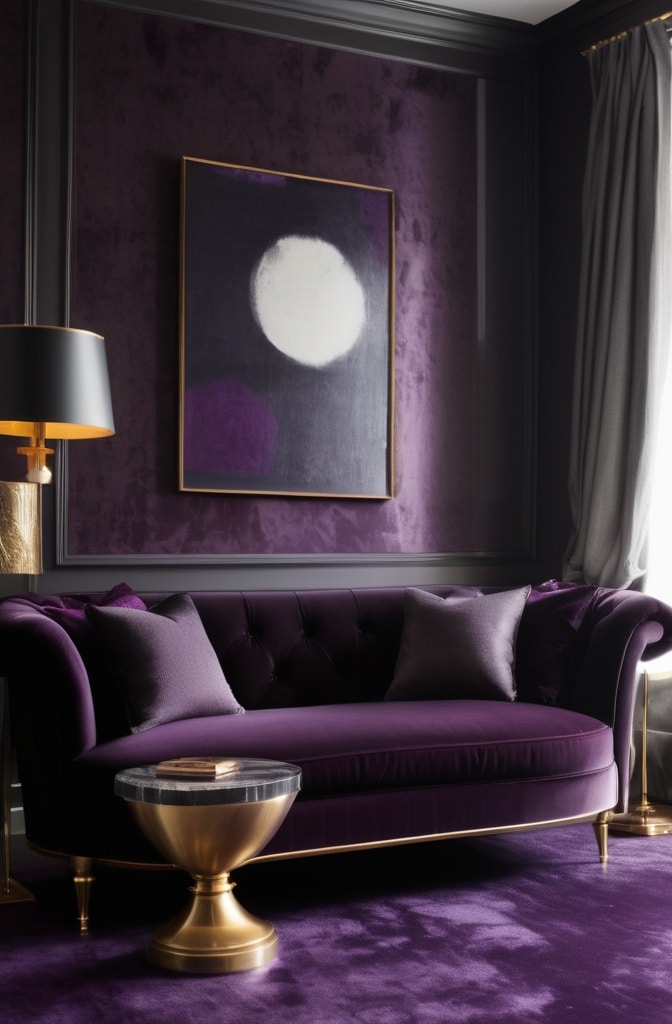 Aubergine Purple
