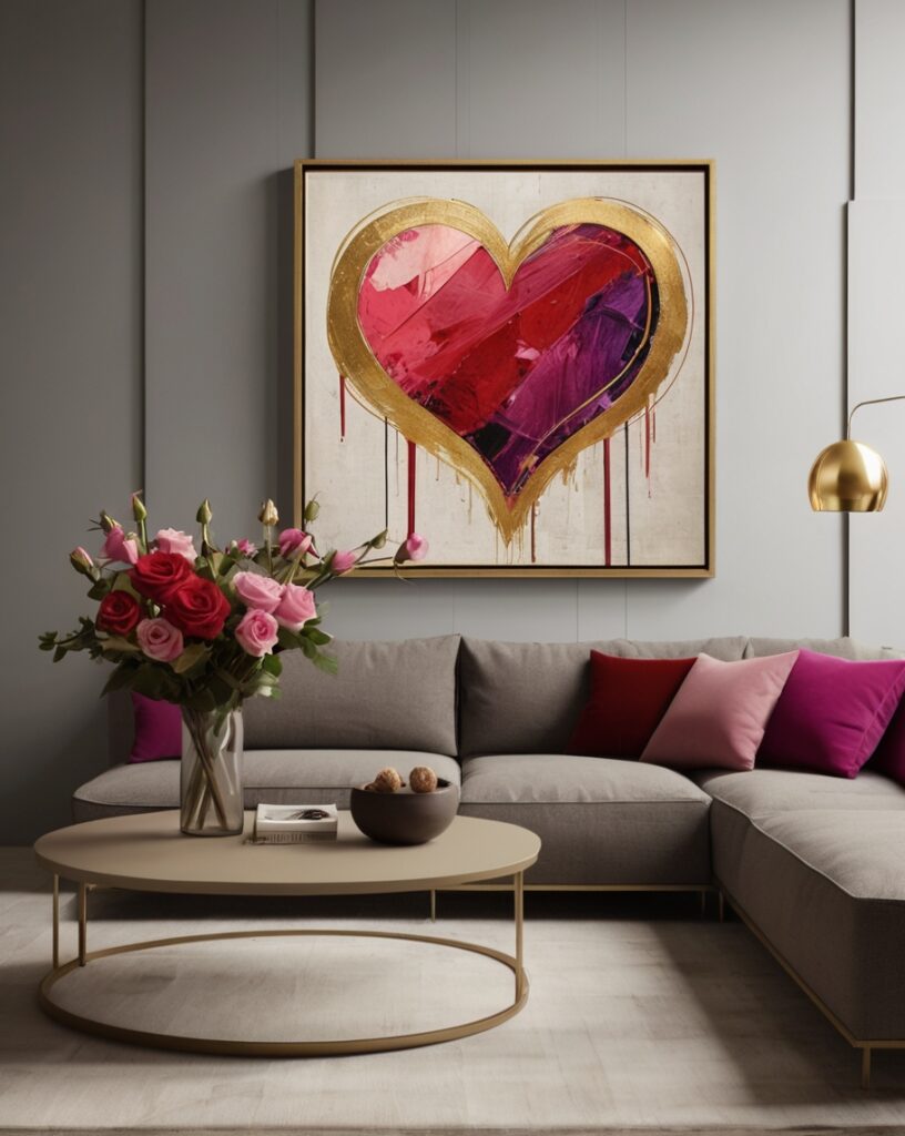 Abstract Heart Art