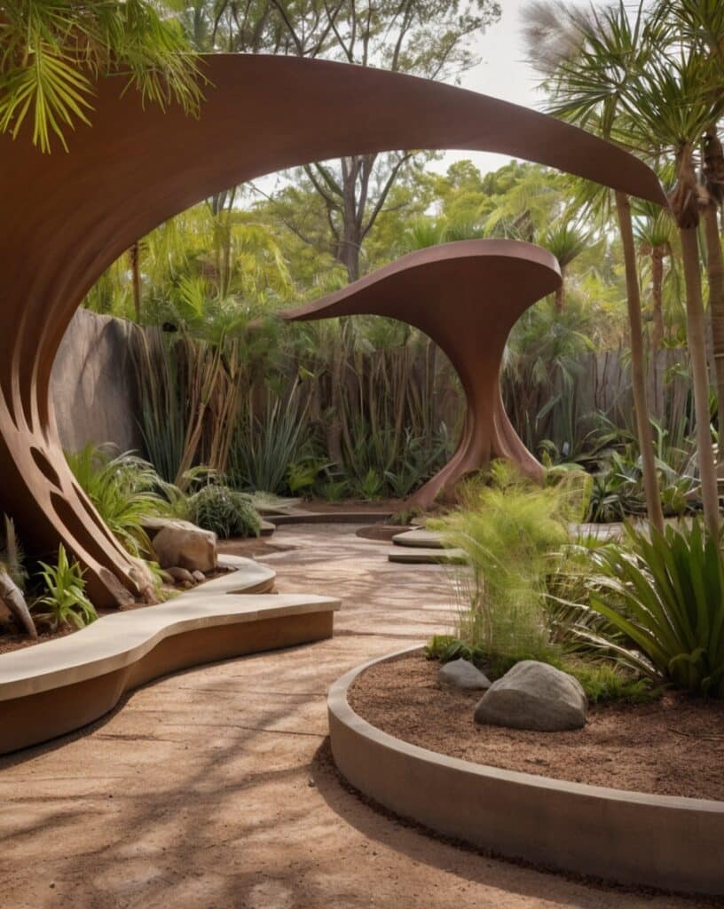 Art Garden with Sculptural Installations