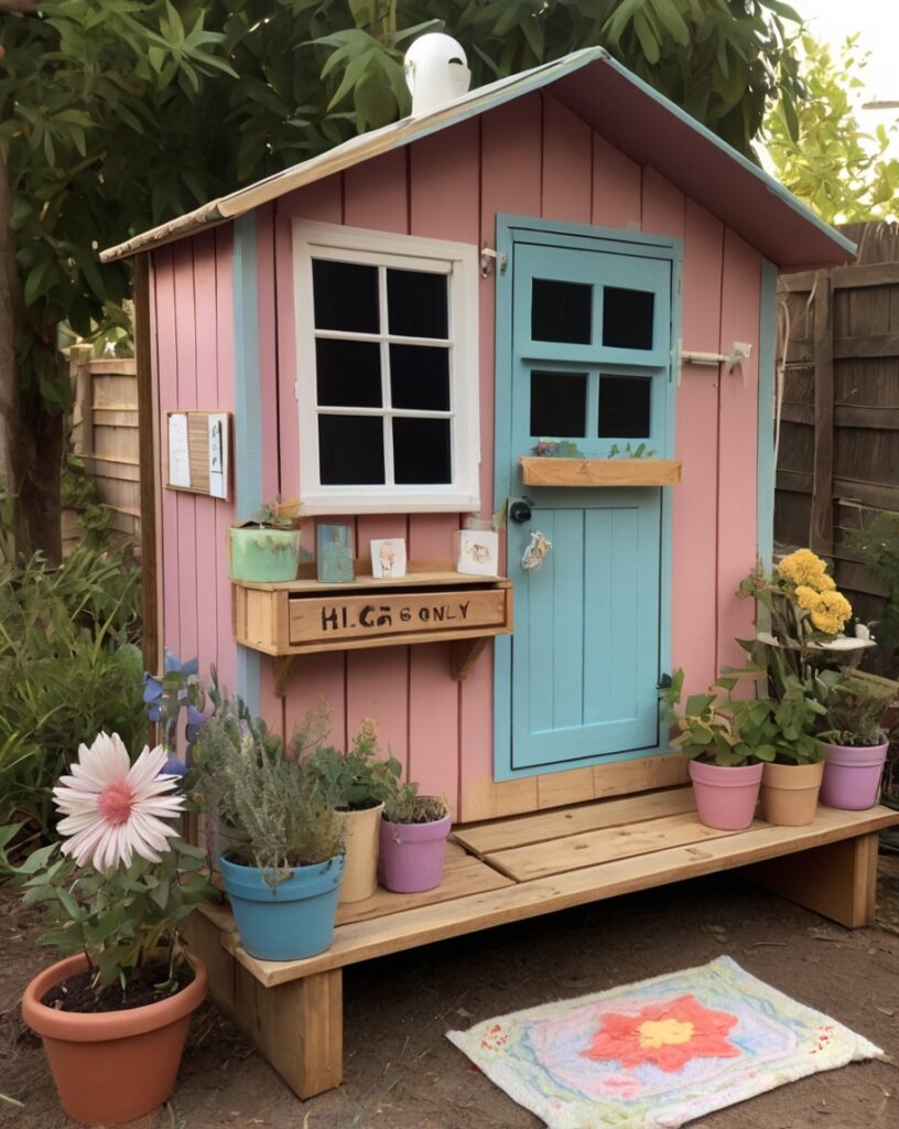 Upcycled Pallet Playhouse