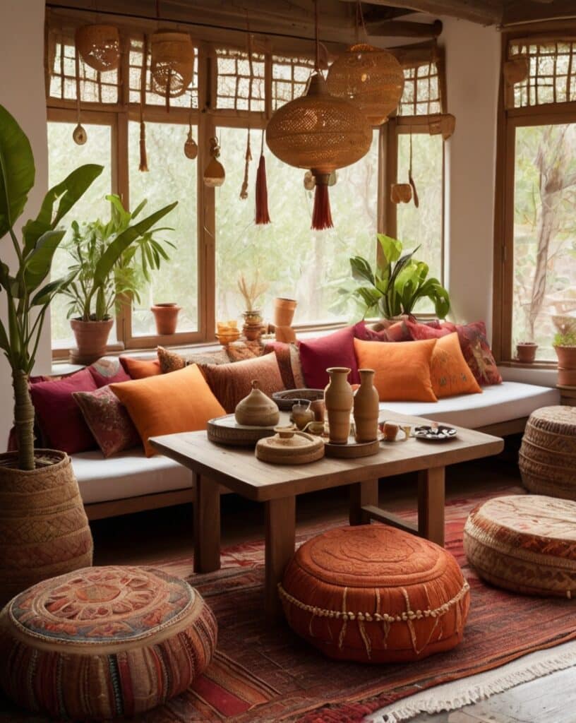 Floor Cushions as Seating