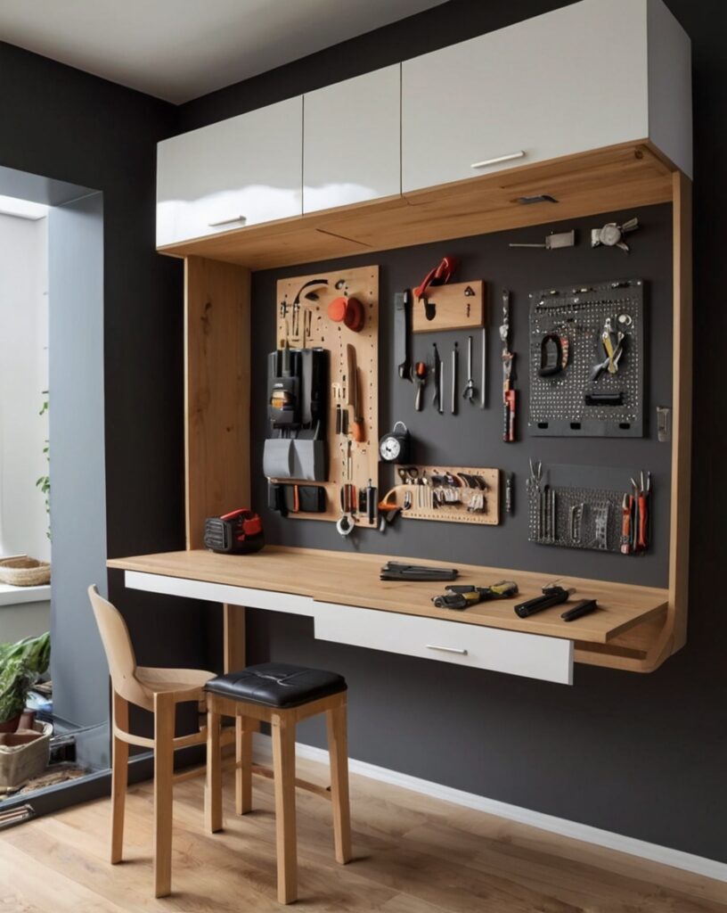 Fold-Down Work Table