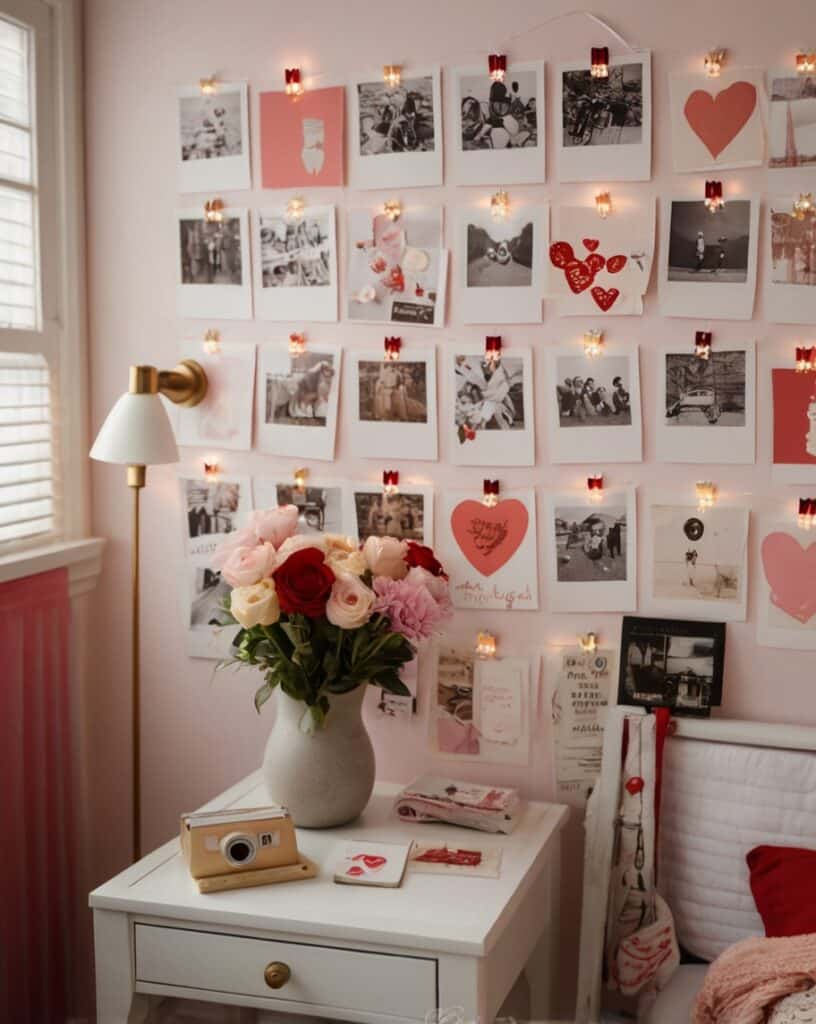 Heart Collage with Polaroids