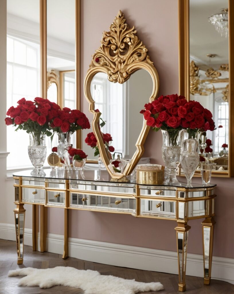Heart Mirror Wall Art