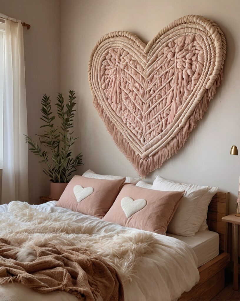 Macramé Heart Wall Hanging