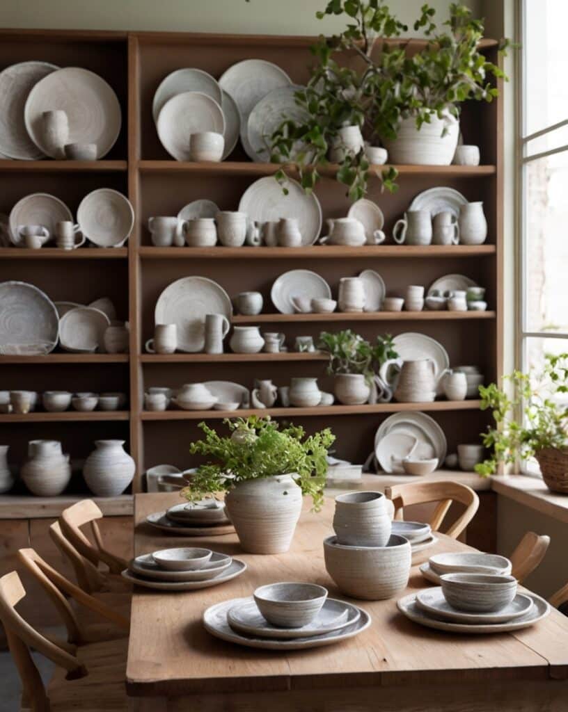 Open Shelving for Ceramics