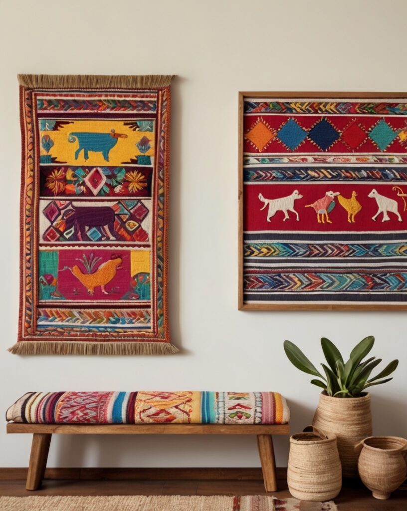 Otomí Textiles as Wall Art