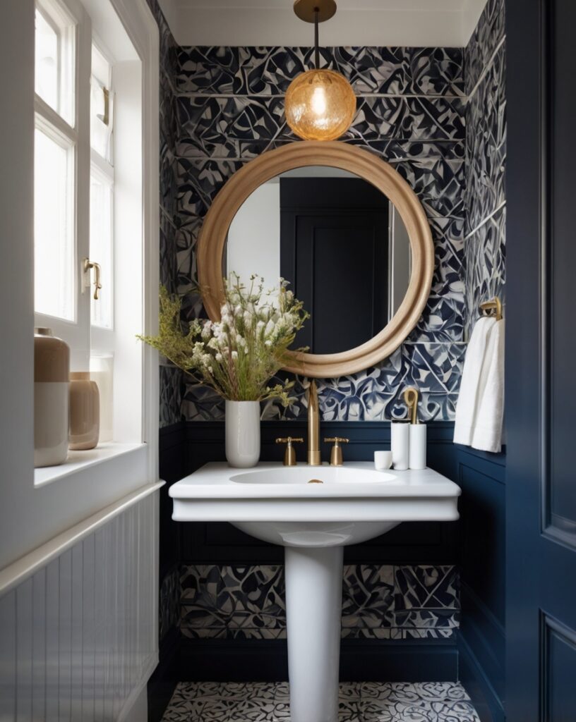 Patterned Tile Backdrop