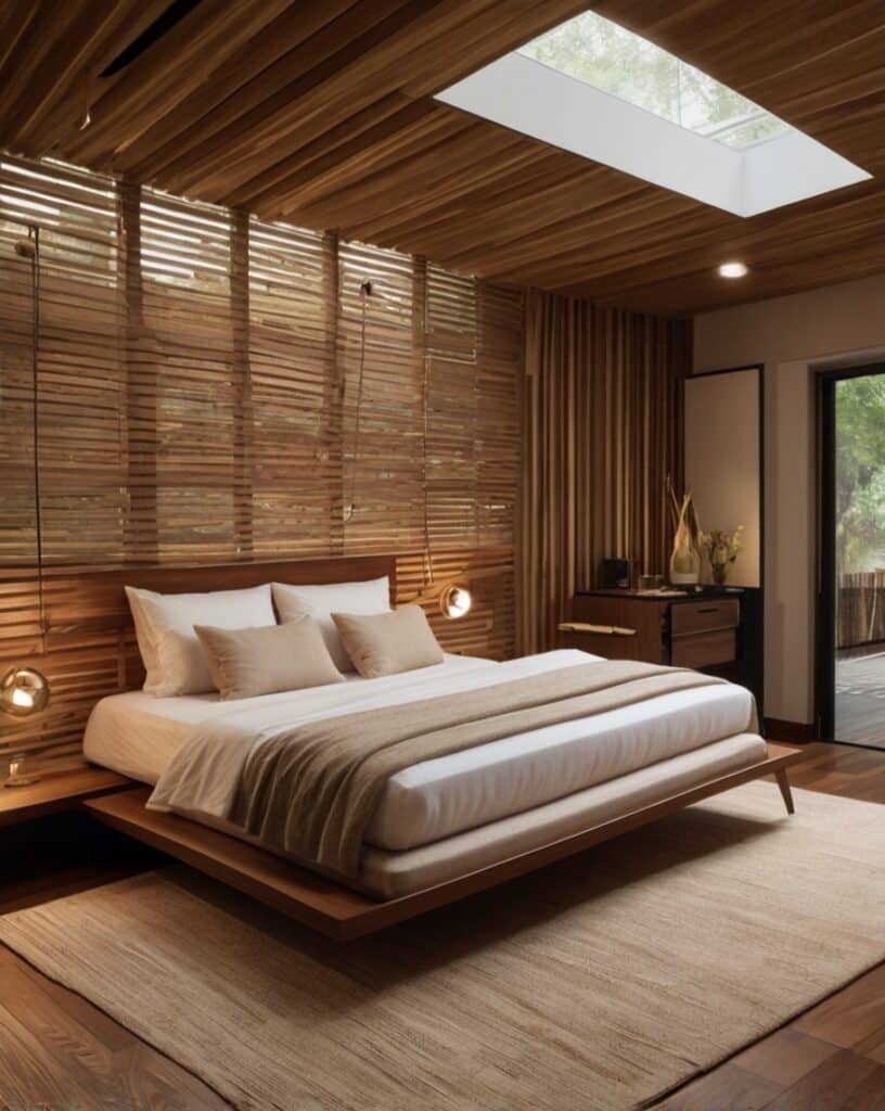 Ceiling with Wooden Slats