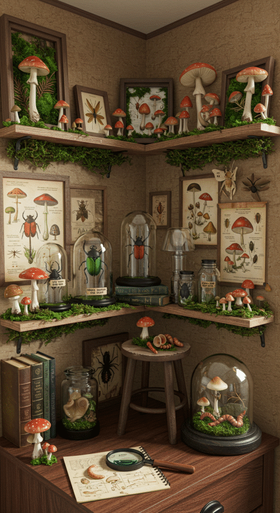 A Corner of the Room That’s Just Mushrooms and Bugs