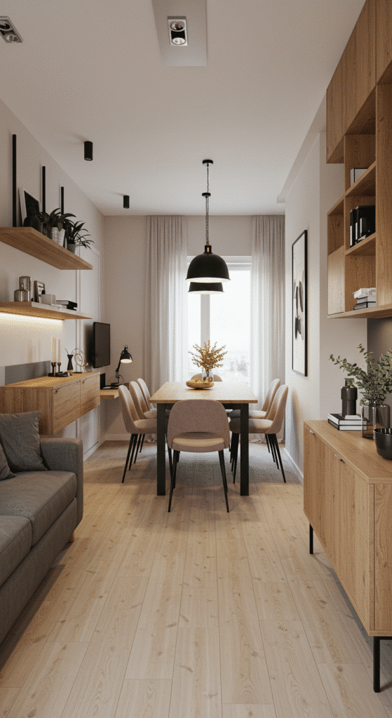 Align Furniture Along One Wall