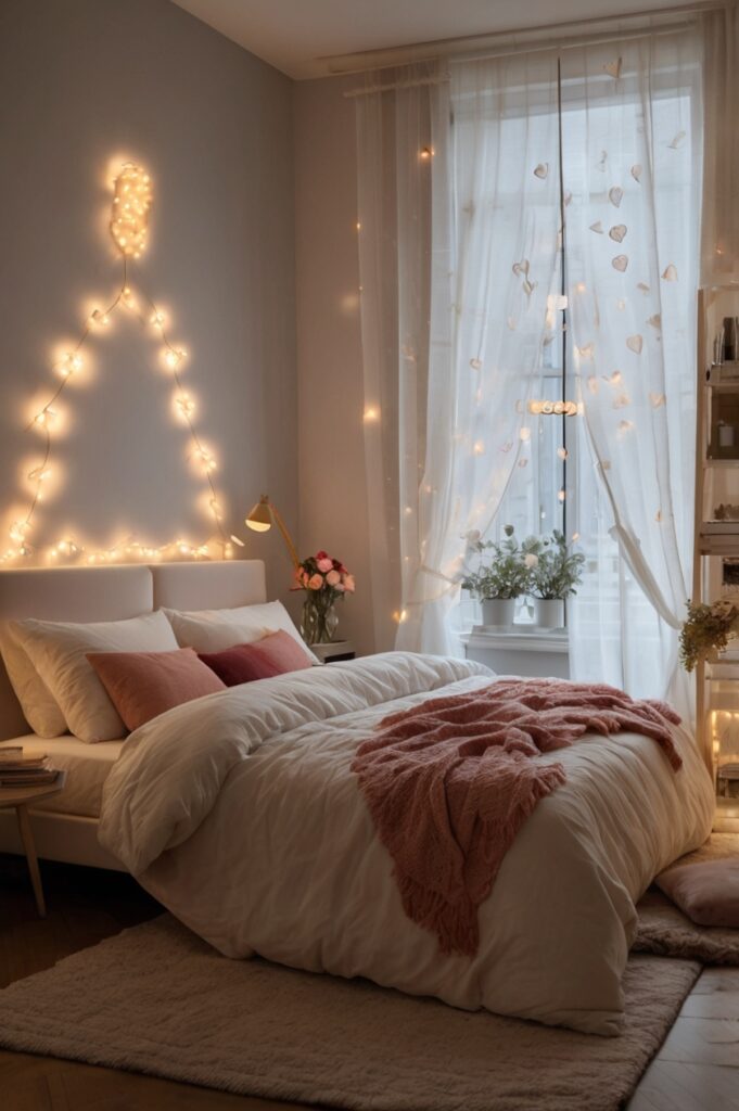 Ambient Curtain Fairy Lights + Shadow Play