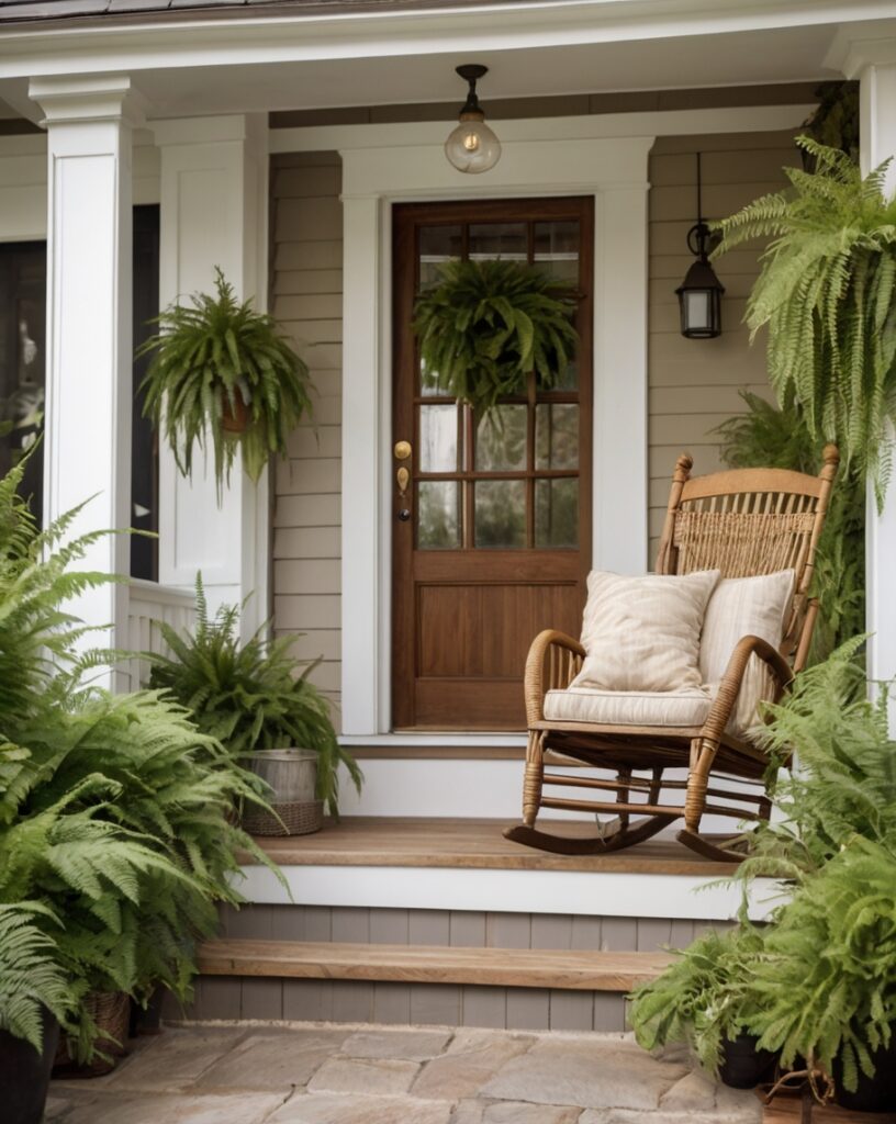 Artificial Fern Hanging Baskets