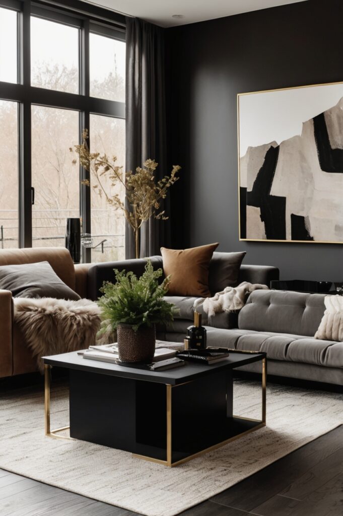 Black Feature Wall Magic