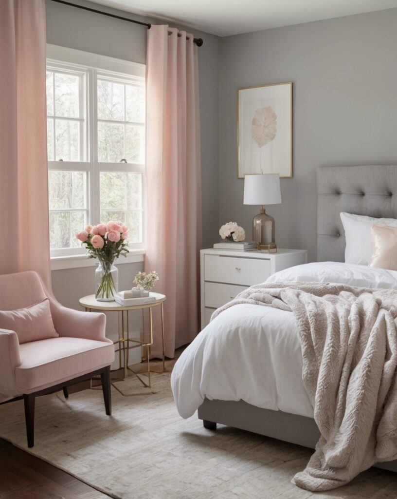 Blush Pink & Dove Grey