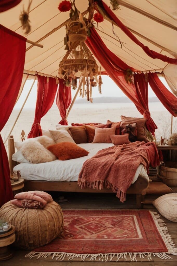 Boho Blanket Tent for Two