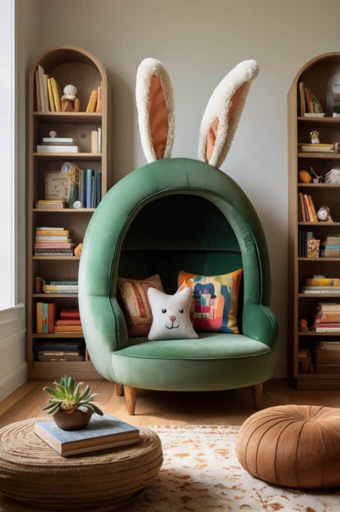 Bookshelf Nook That Looks Way Too Grown-Up