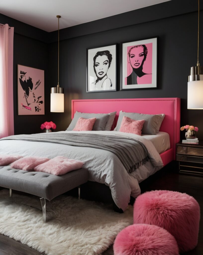 Bubblegum Pink & Deep Gunmetal Grey