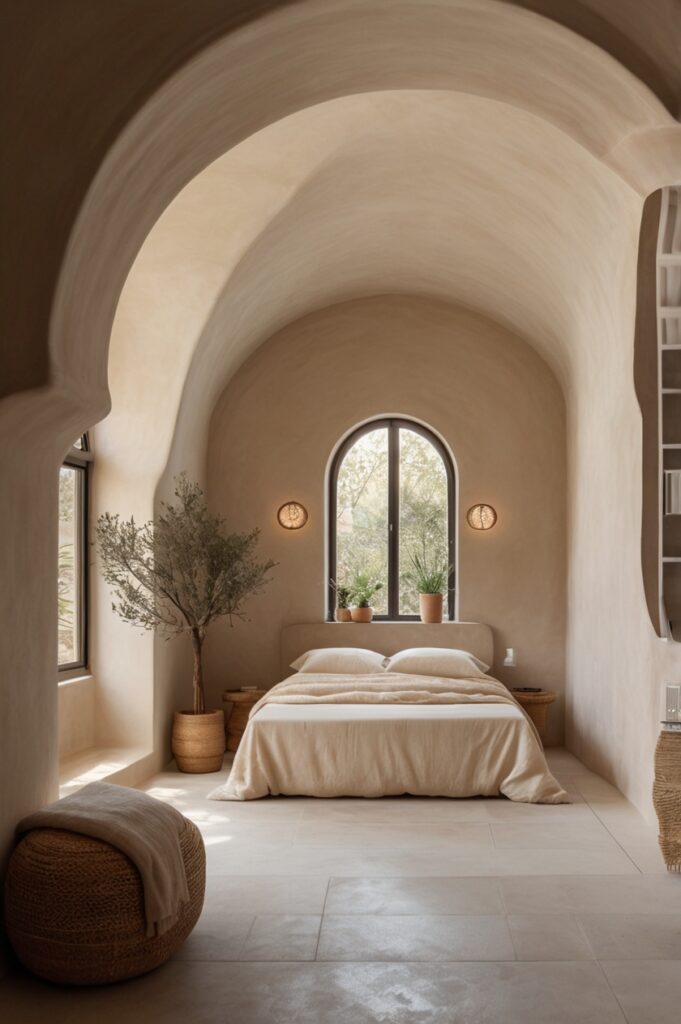 Curved Plaster Arches That Frame Your Bed