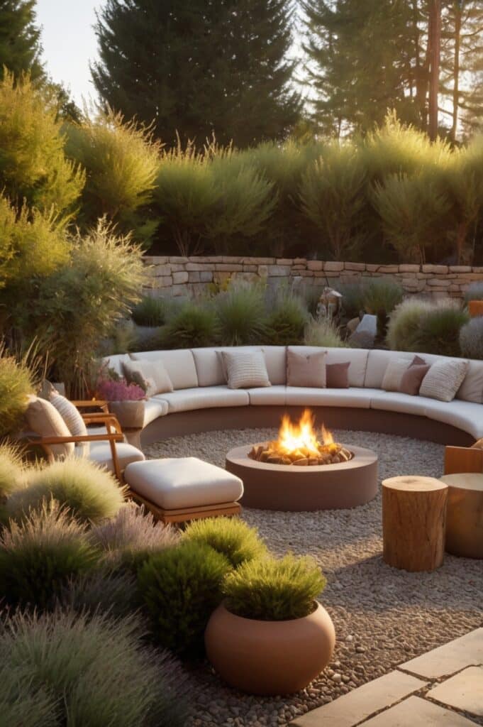 Design a Fire Pit Lounge With Heat-Loving Groundcovers