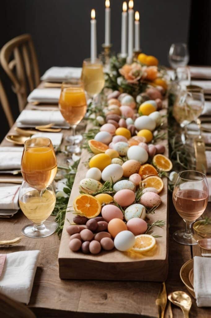 Easter-Inspired Charcuterie Table Setup