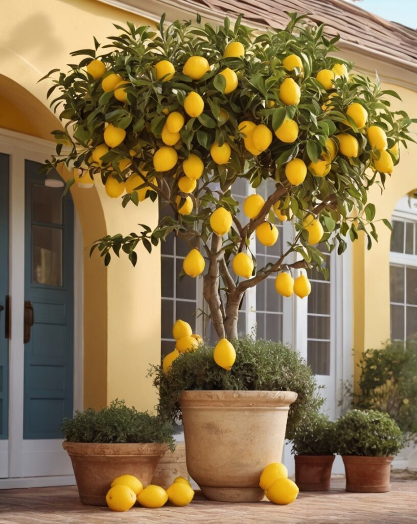 Faux Lemon Tree