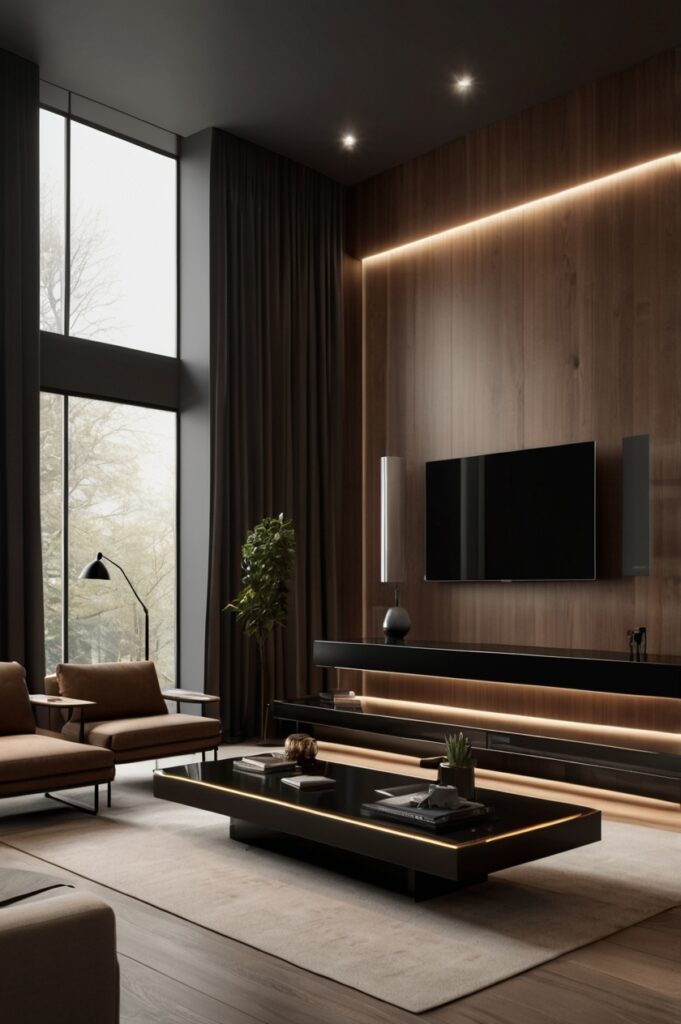 Futuristic Brown and Black