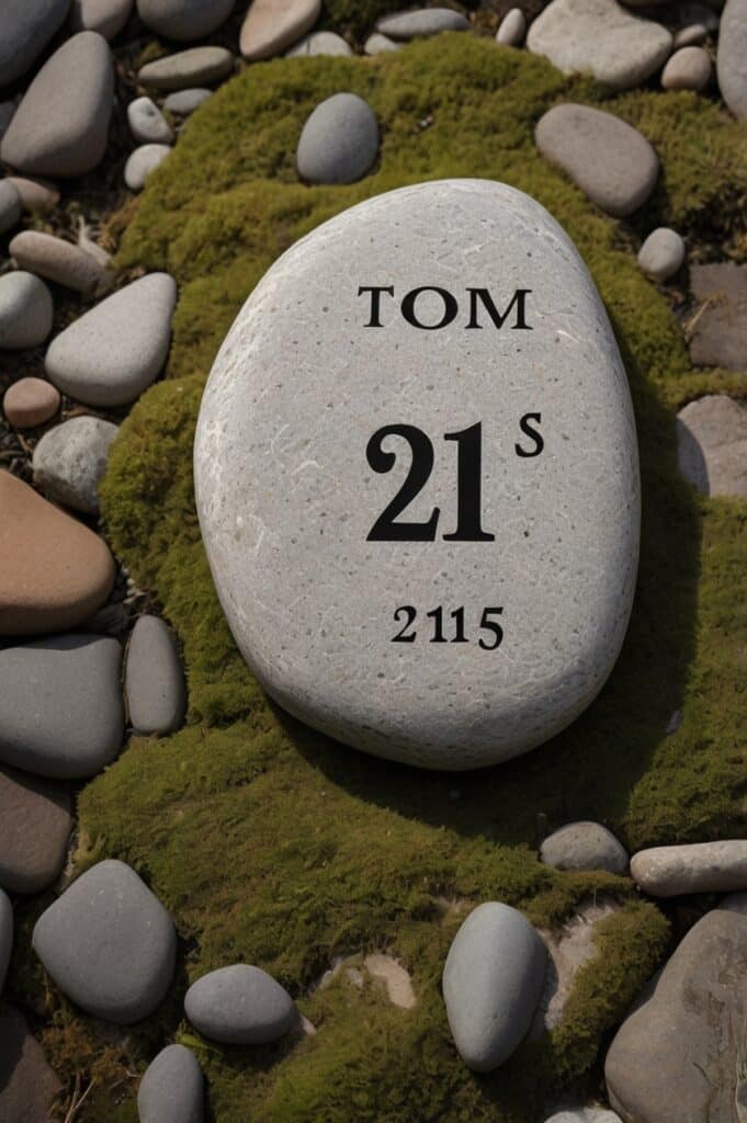 House Numbers on a Rock