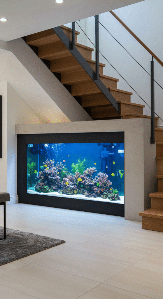 Under-Stair Aquarium Niche