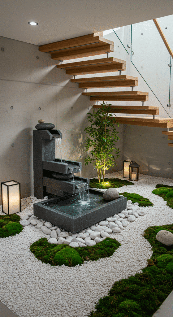 Floating Zen Fountain & Stone Garden