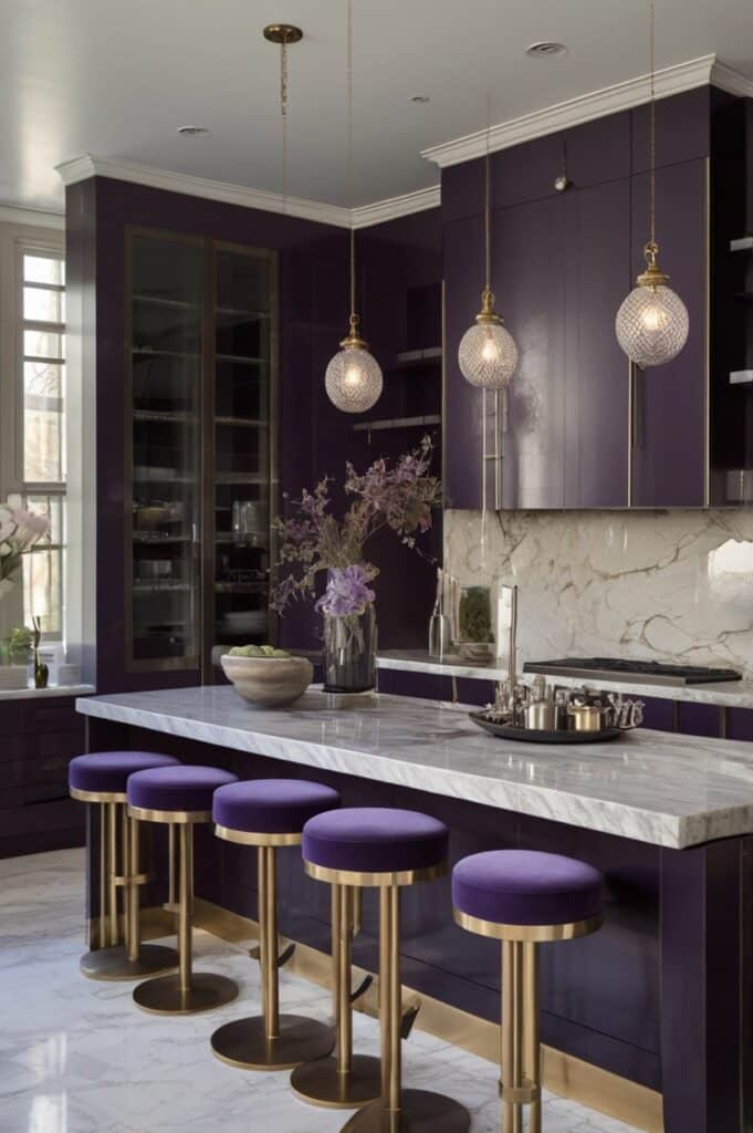 Ink Purple & Warm Nickel