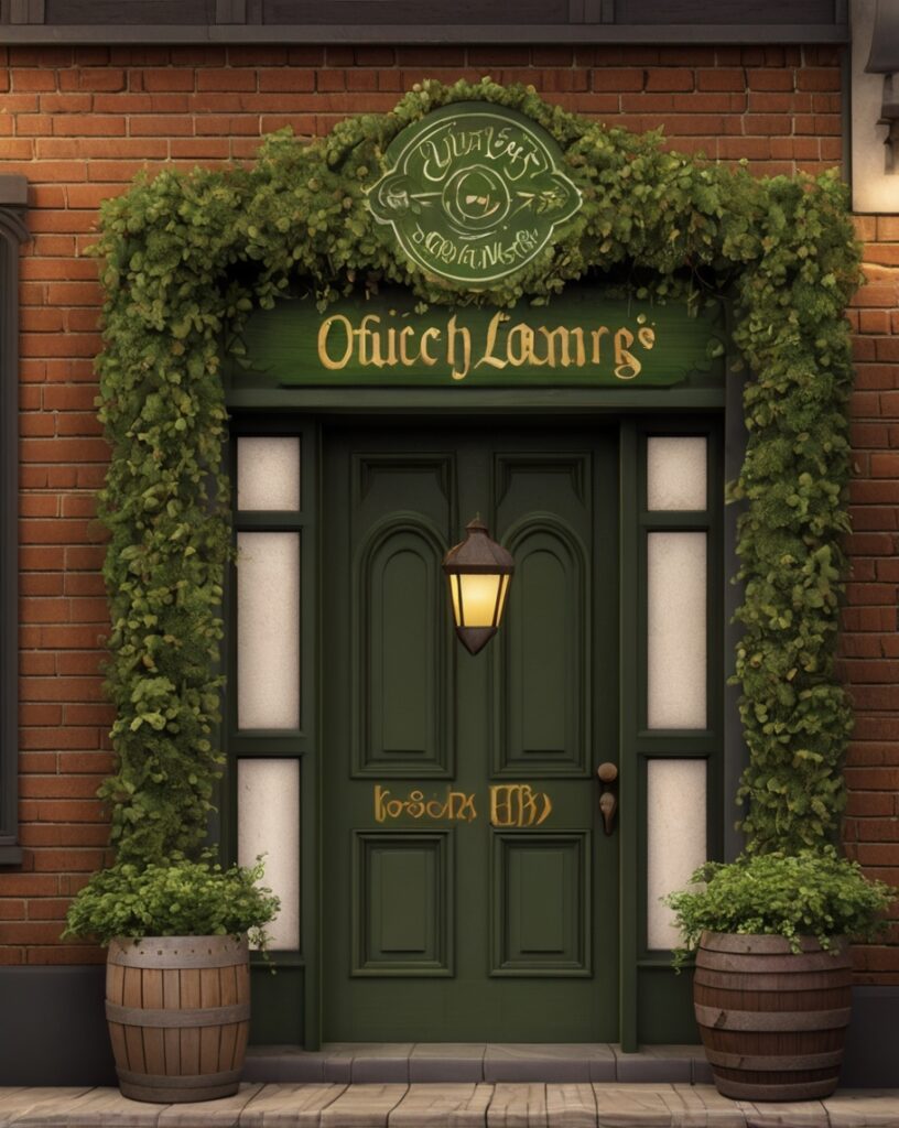 Irish Pub-Inspired Door Sign