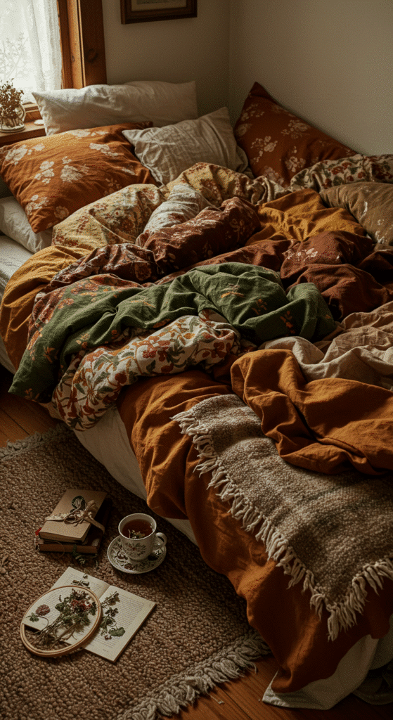 Layered Bedding That Feels Like a Nest
