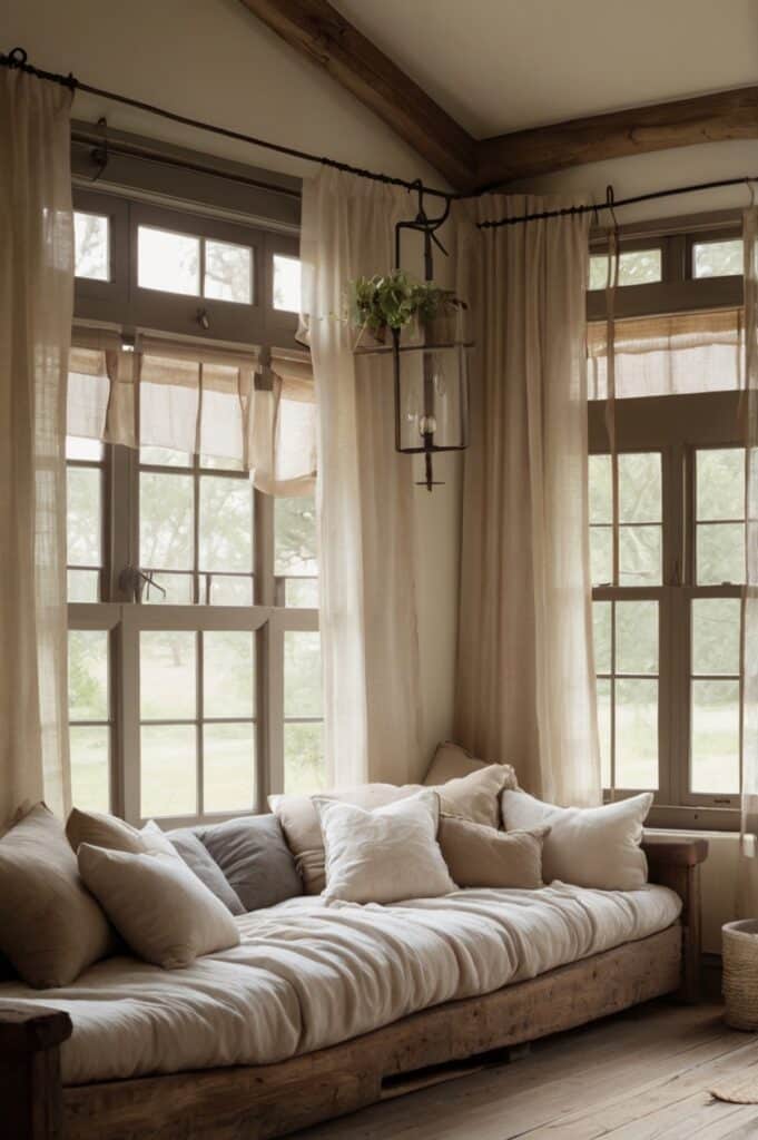 Layered Curtains That Dance in the Breeze