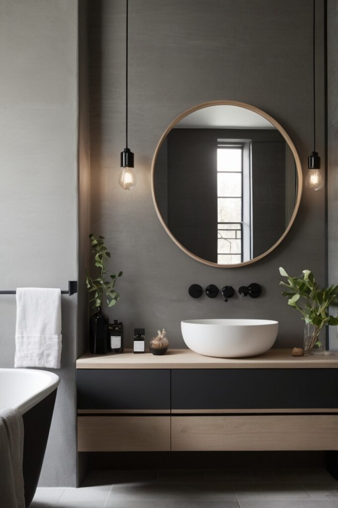 Muted Monochrome Split with Texture Play