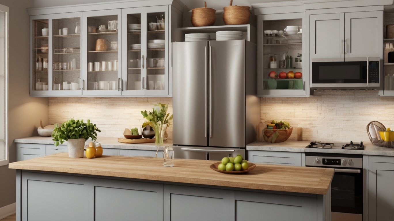 Above Fridge Cabinet Ideas
