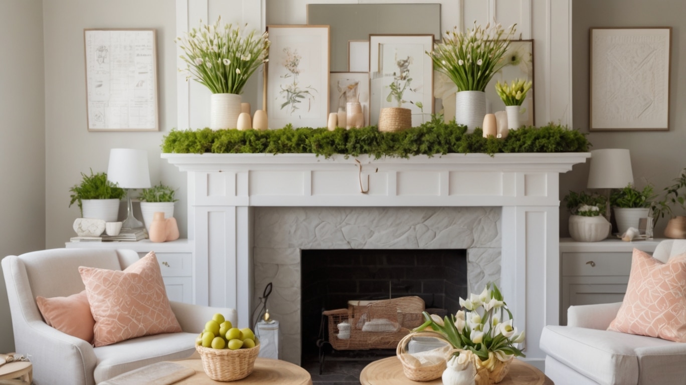 Spring Mantel Decorating Ideas