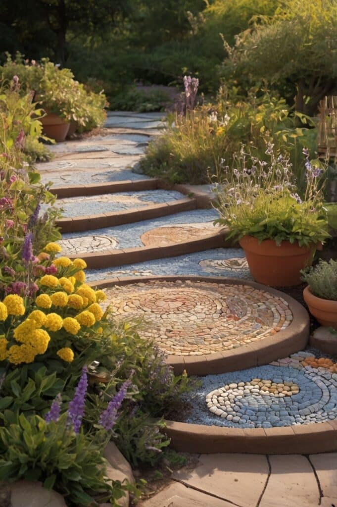 Make a Pebble Mosaic Path That Tells a Story