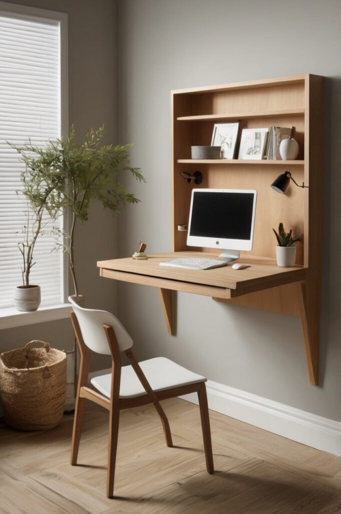 Make a Wall Desk That Disappears