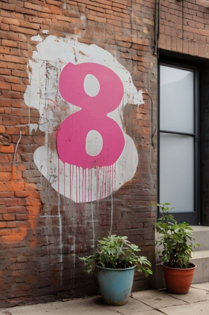 Neon Spray Painted Cutout