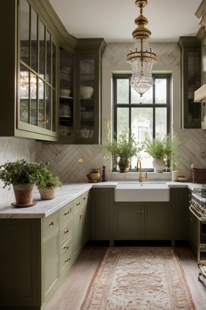Olive Drab & Antique White