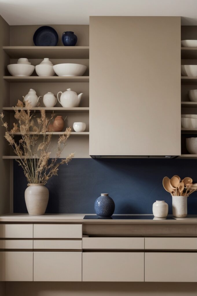Open Shelves in Blue