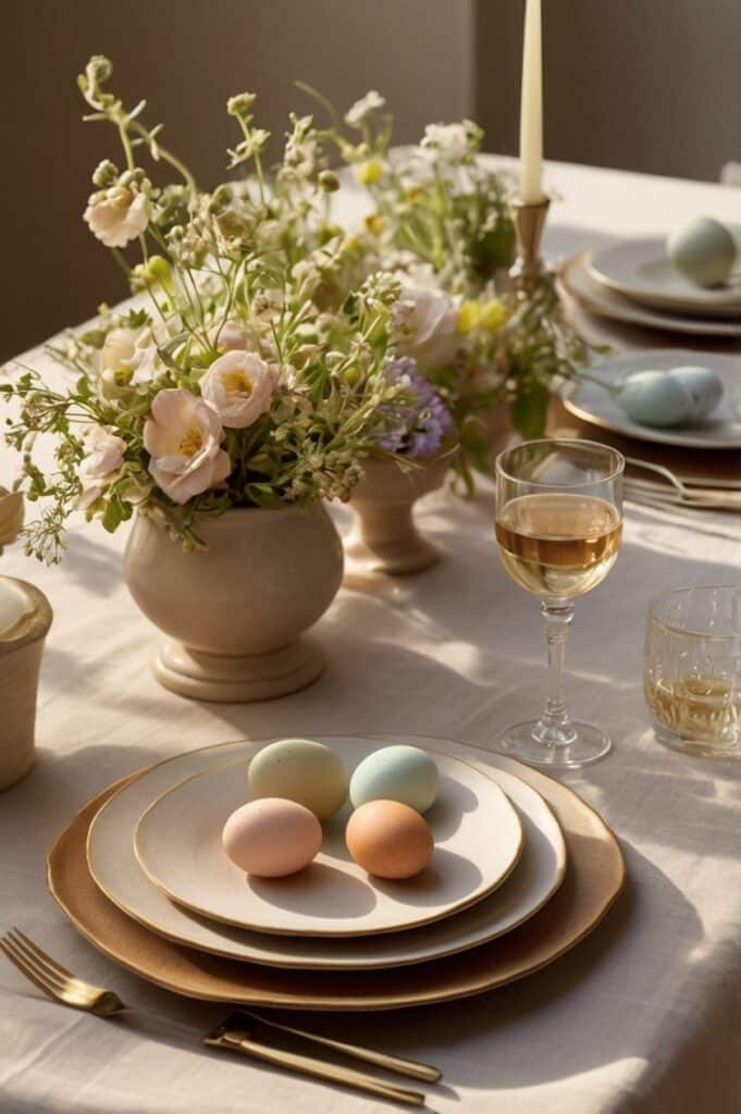 Painted Egg Nest Plates
