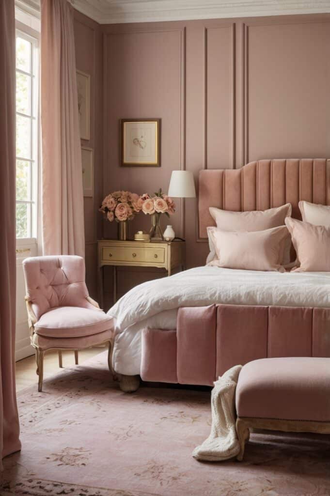Pink Panel Molding or Wainscoting