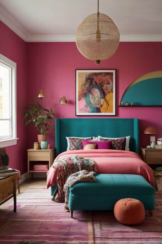 Pink + Teal Color Clash Combo