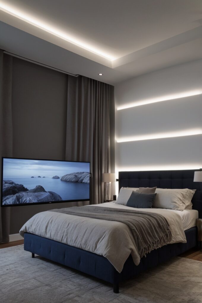 Projector-Ready Matte Wall for Night Time Escapes