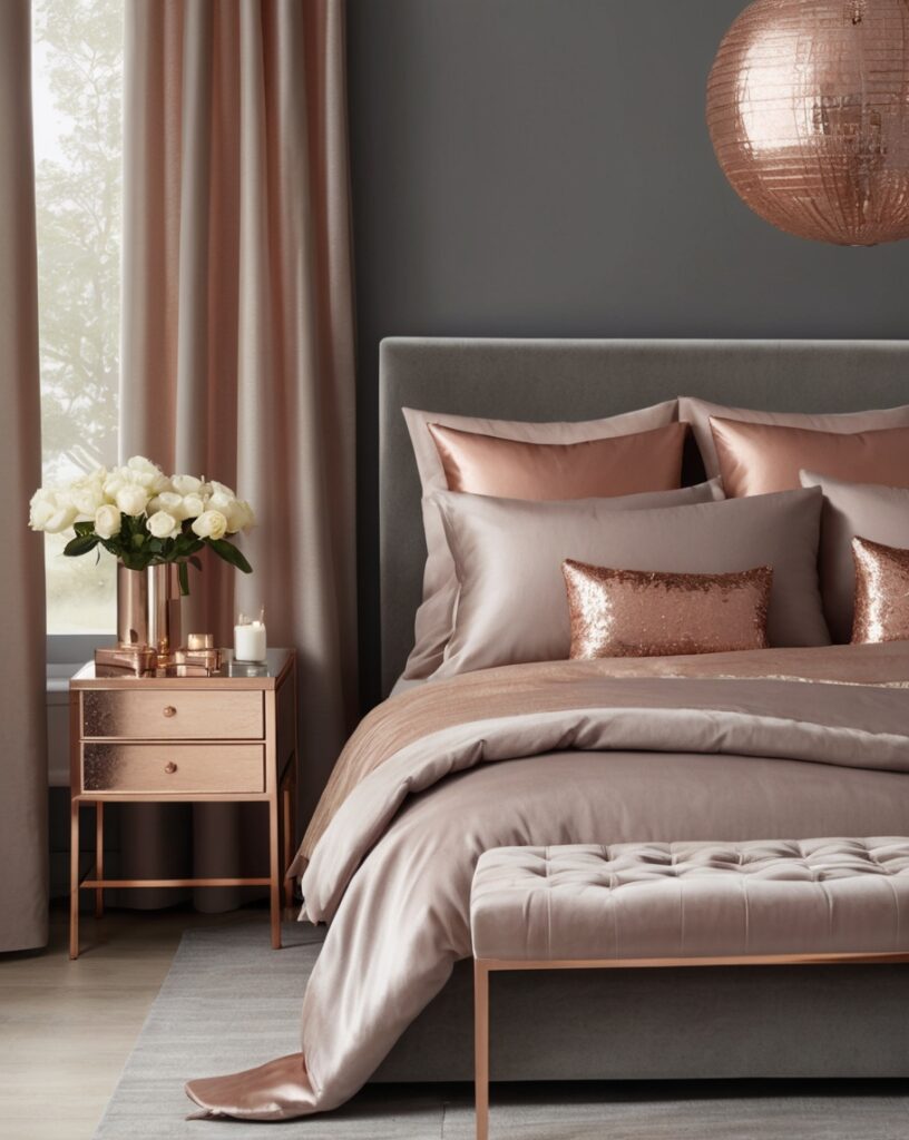 Rose Gold & Silvery Grey