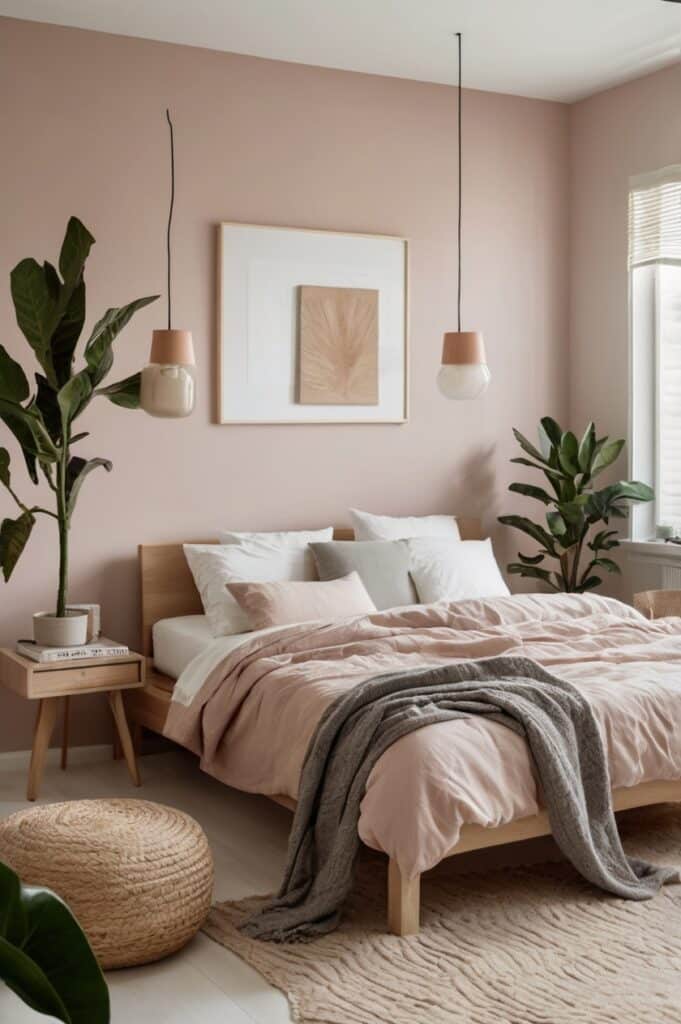 Scandi-Inspired Pale Pink and White