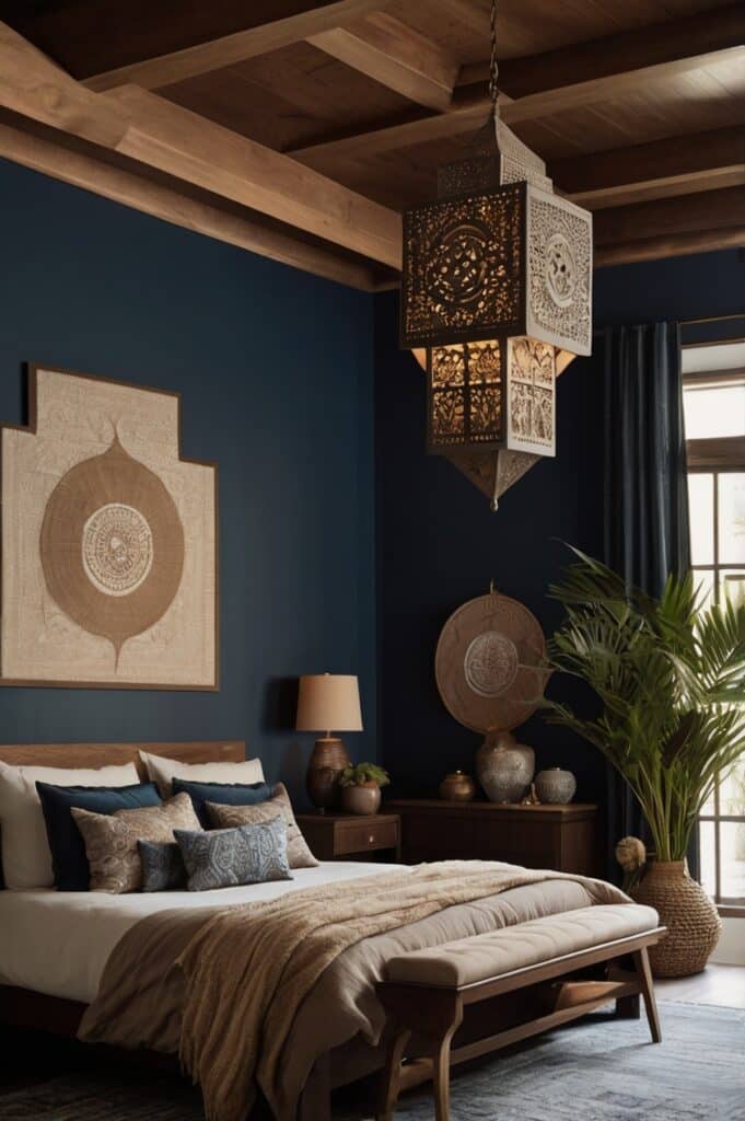 Symmetrical Lantern Installations Hanging Down