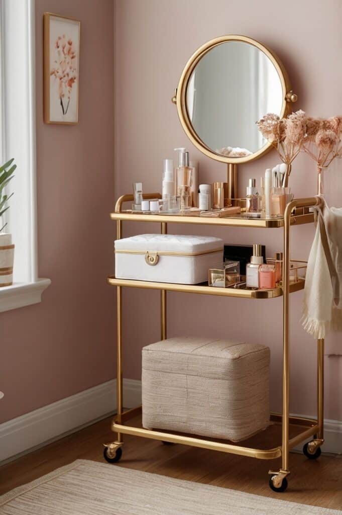 The Rolling Vanity Cart